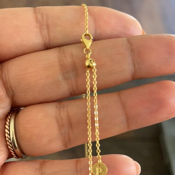 Neiman Marcus 14K Gold Plated Faith Cross Necklace - Picture 3 of 3